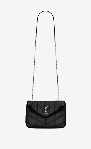 YSL Puffer Toy Bag In Gesteppt Lambskin Noir | 54360-ECDG