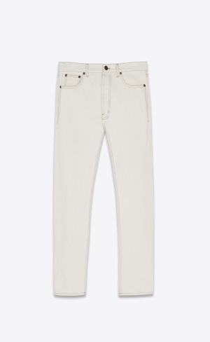 YSL Relaxed-fit Jeans Grau Weiß | 29064-VTBD