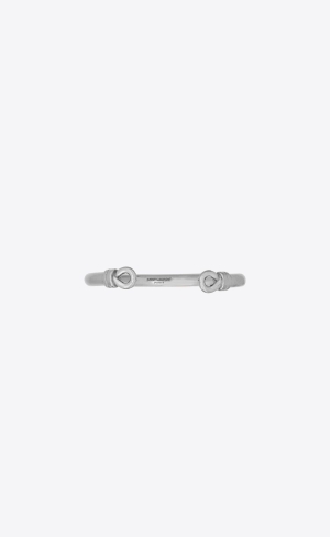 YSL Sailor Knot Cuff Bracelet In Metal Palladium | 52984-ZVHS