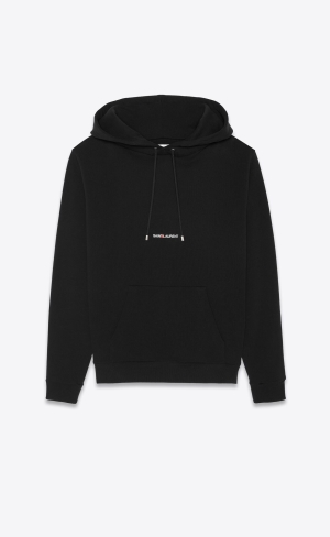 YSL Saint Laurent Rive Gauche Hoodie Schwarz | 25196-RTAG