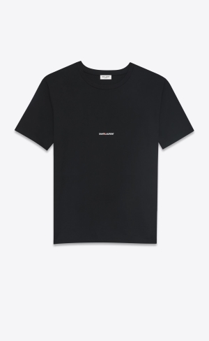 YSL Saint Laurent Rive Gauche T-shirt Schwarz | 30728-JVOY