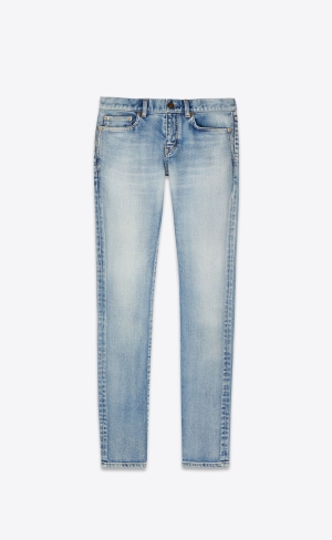 YSL Schlank-fit Jeans Blau | 12539-GMOU