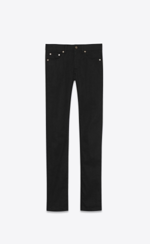 YSL Schlank-fit Jeans Schwarz | 21576-HLQW