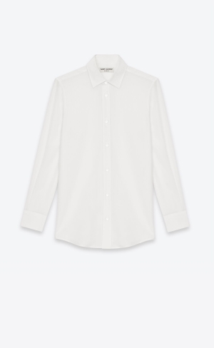 YSL Shirt In Silk Crêpe Shell | 47296-DNSR