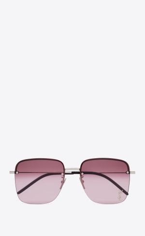 YSL Sl 312 M Silber Bordeaux | 64752-LUTG