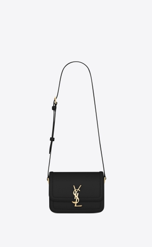 YSL Solferino Small Satchel In Box Saint Laurent Leder Schwarz | 90273-LSNY